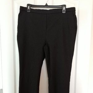 Black light shimmer ankle length evening pant